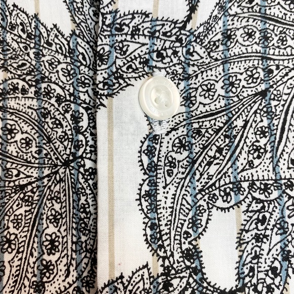 Perry Ellis Short Sleeve Large Leaf Print Shirt - Picture 7 of 7